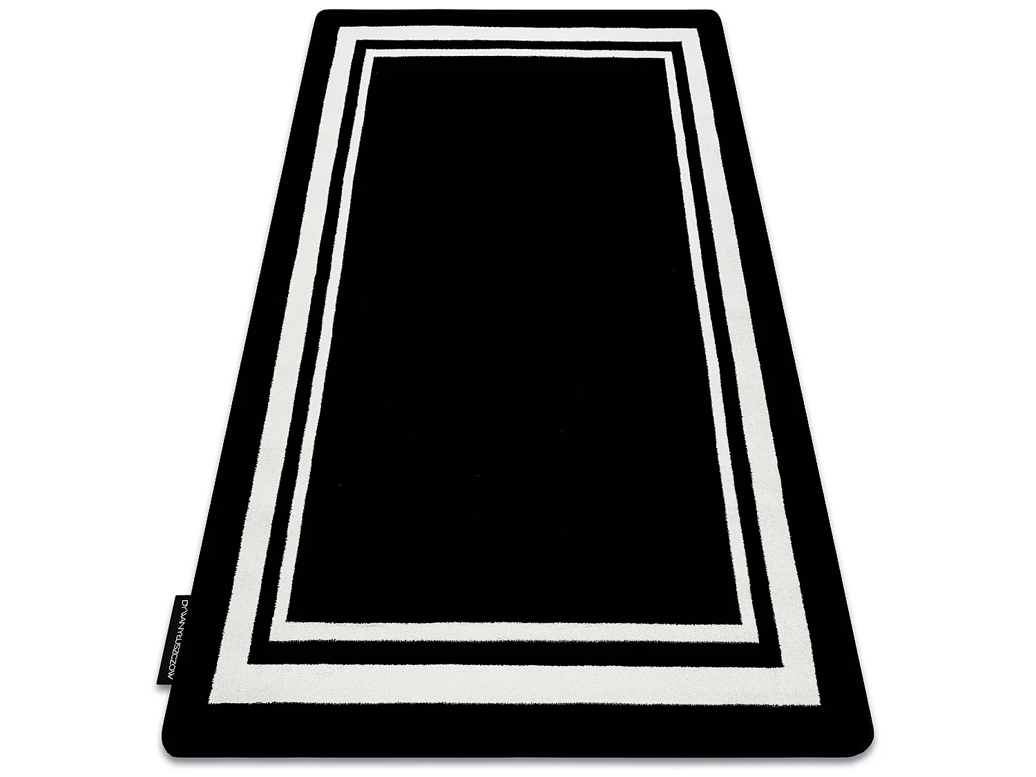 Tapijt HAMPTON Border kader zwart 160x220 cm