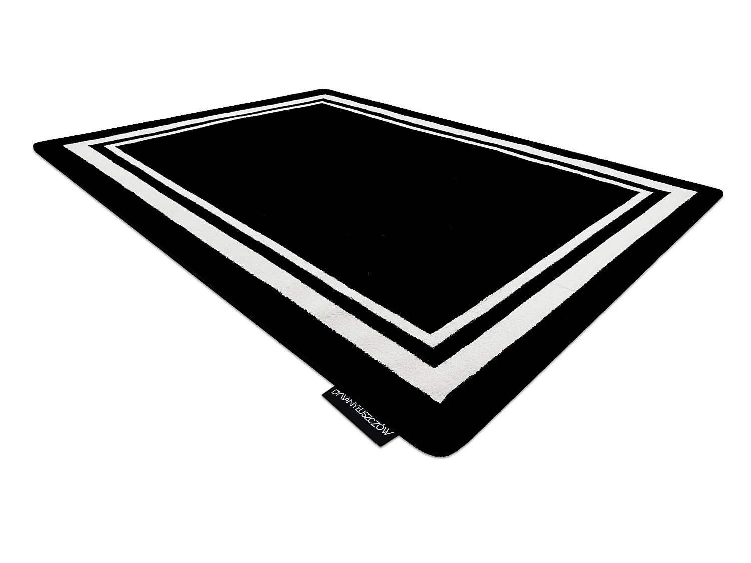 Tapijt HAMPTON Border kader zwart 160x220 cm