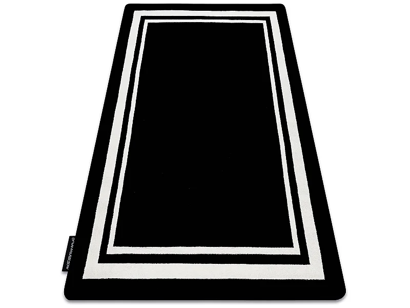 Tapijt HAMPTON Border kader zwart 160x220 cm
