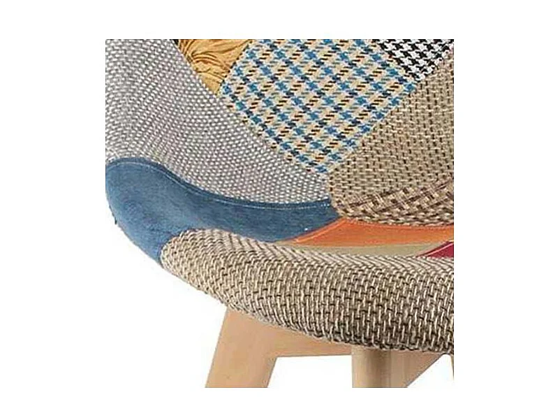 Lot de 2 Chaises Patchwork "Hygla" 87cm Multicolore