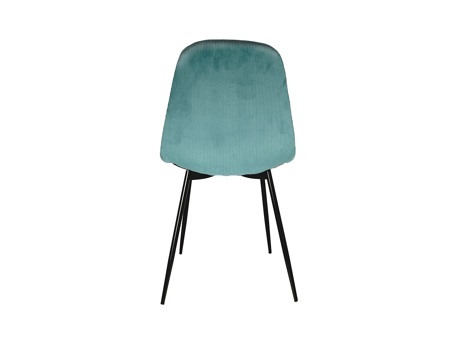 Lot de 2 Chaises Velours "Giulia" 85cm Bleu Canard