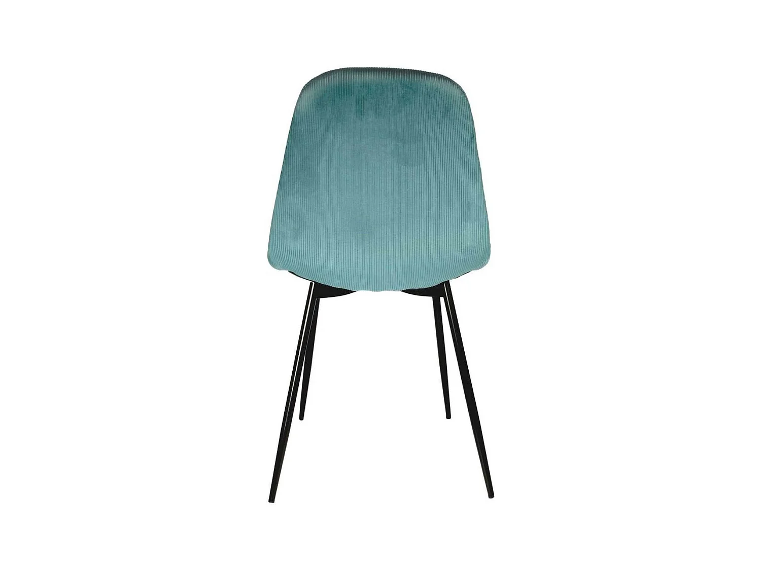 Lot de 2 Chaises Velours "Giulia" 85cm Bleu Canard