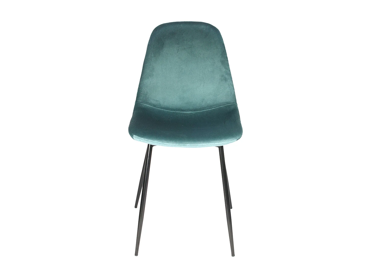Lot de 2 Chaises Velours "Giulia" 85cm Bleu Canard