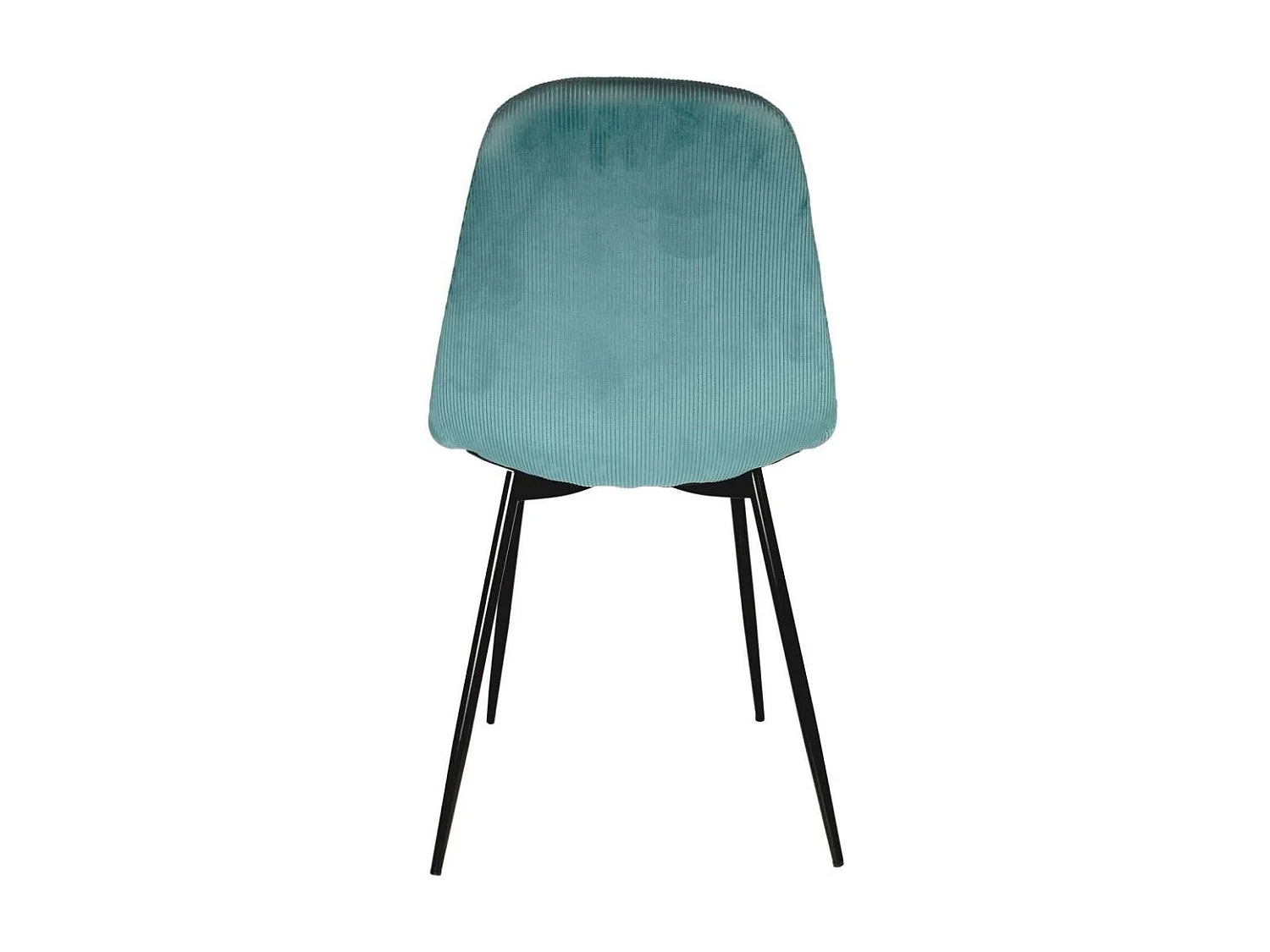 Lot de 2 Chaises Velours "Giulia" 85cm Bleu Canard