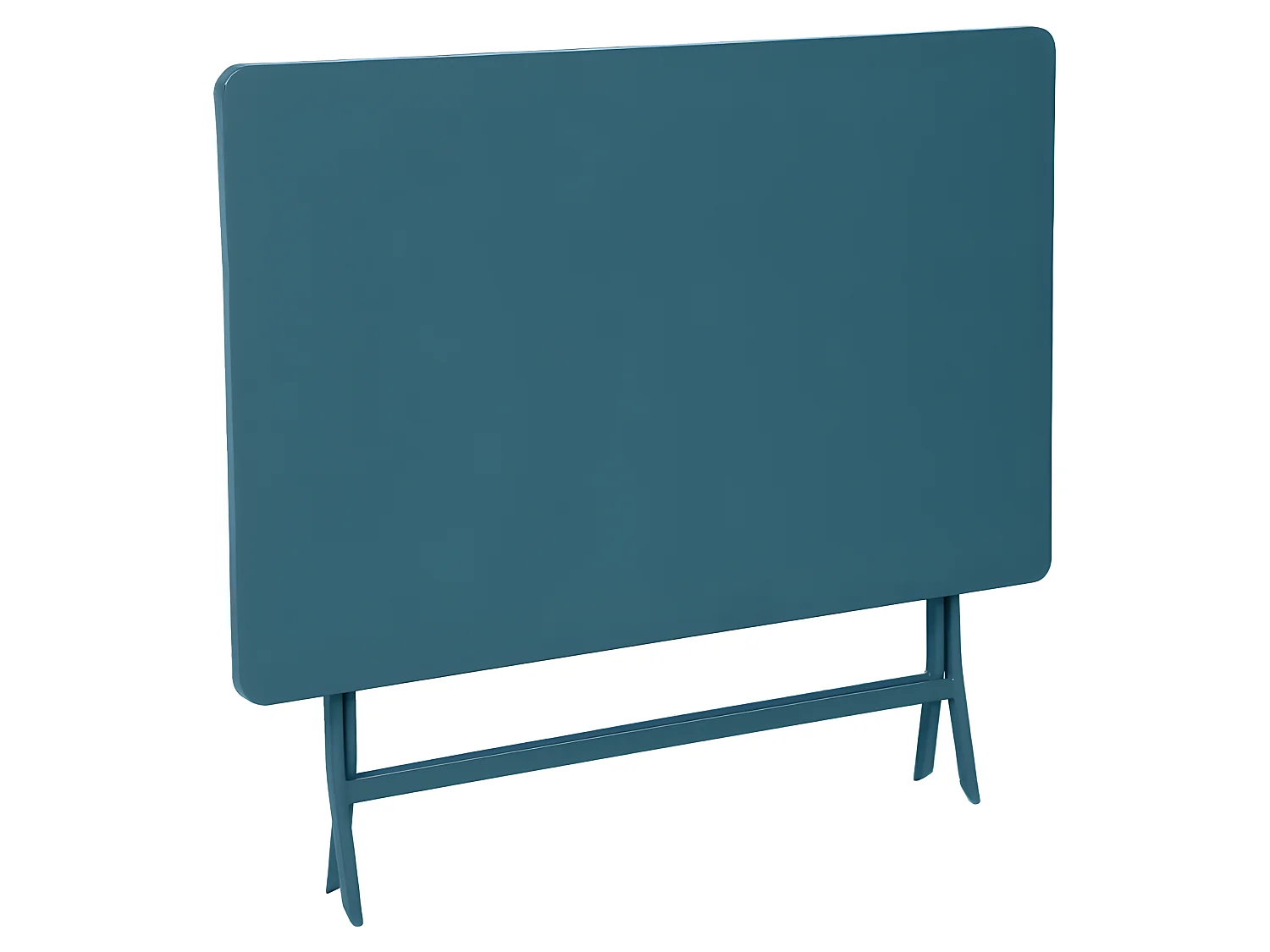 Table rectangulaire pliante Greensboro 4p bleu canard Hespéride