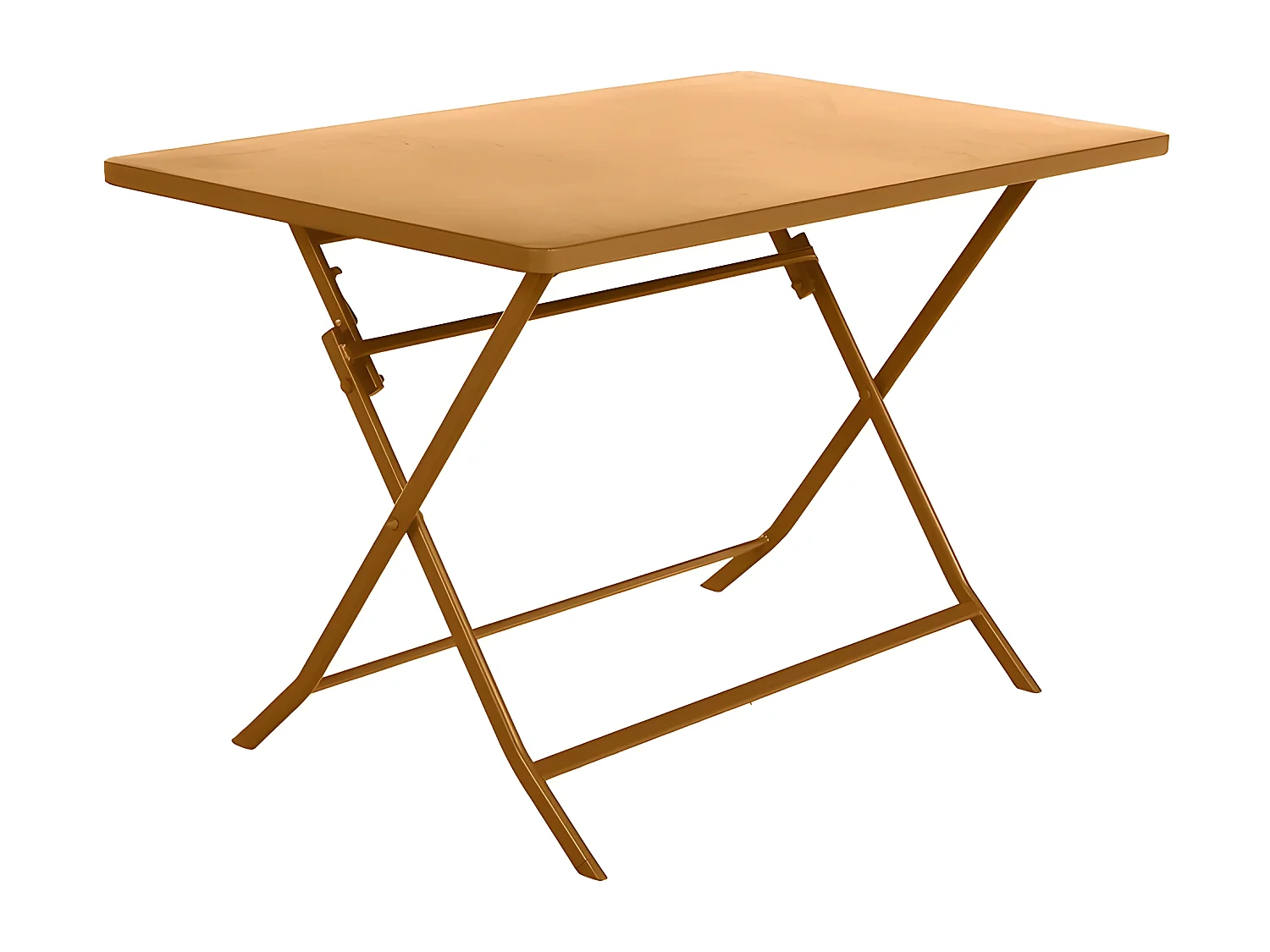 Table rectangulaire pliante Greensboro 4p ocre Hespéride - Ocre