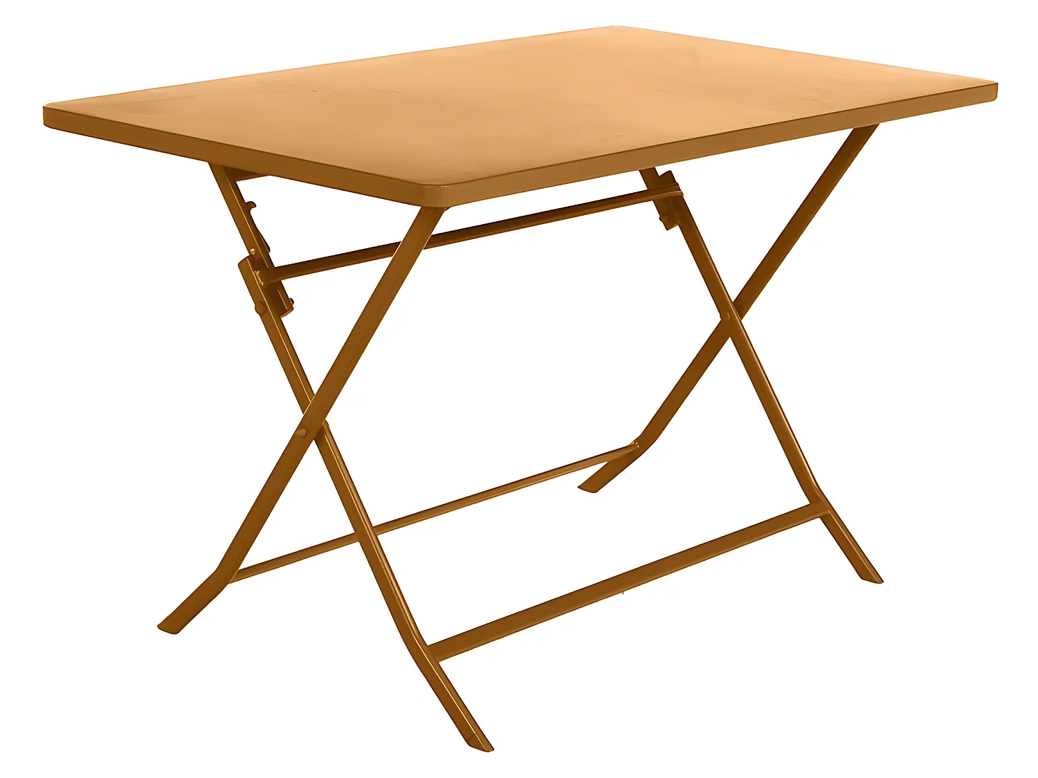 Table rectangulaire pliante Greensboro 4p ocre Hespéride - Ocre