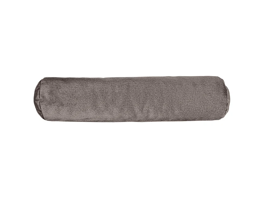 Set 6 coussins décoratifs pour lit velours taupe 3 tailles - BRANDON