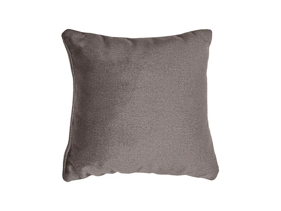 Set 6 coussins décoratifs pour lit velours taupe 3 tailles - BRANDON