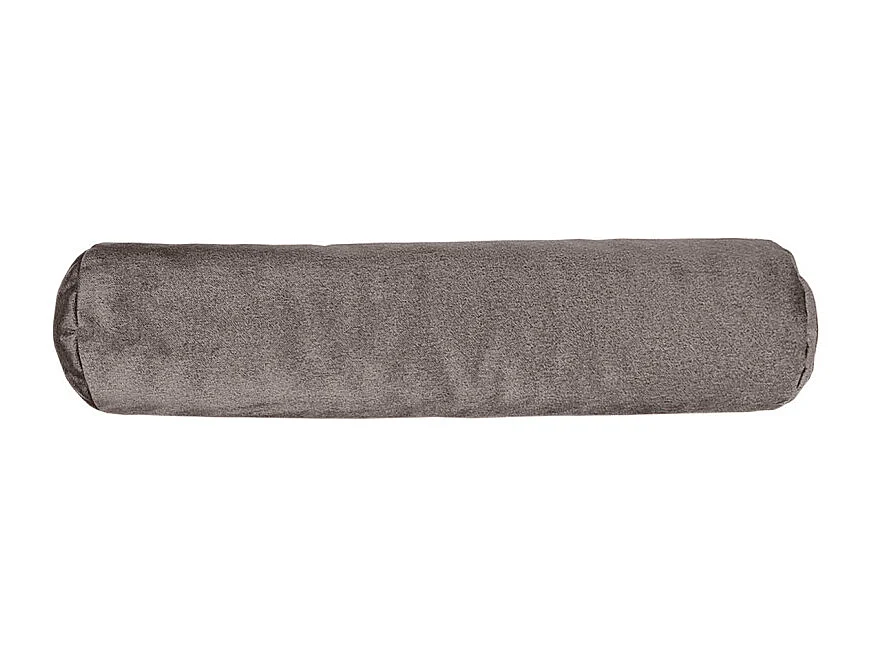 Set 6 coussins décoratifs pour lit velours taupe 3 tailles - BRANDON