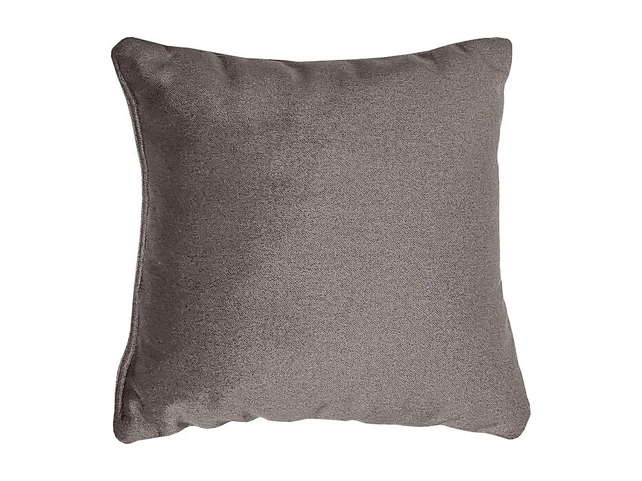 Set 6 coussins décoratifs pour lit velours taupe 3 tailles - BRANDON