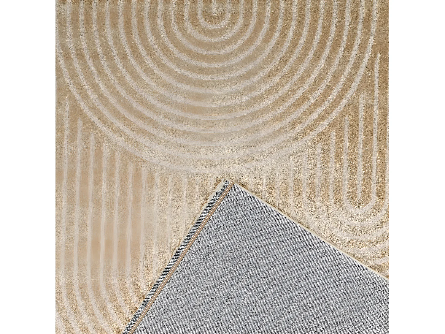 Tapis de salon - Beige - Graphique - Bianca - 120x160 cm