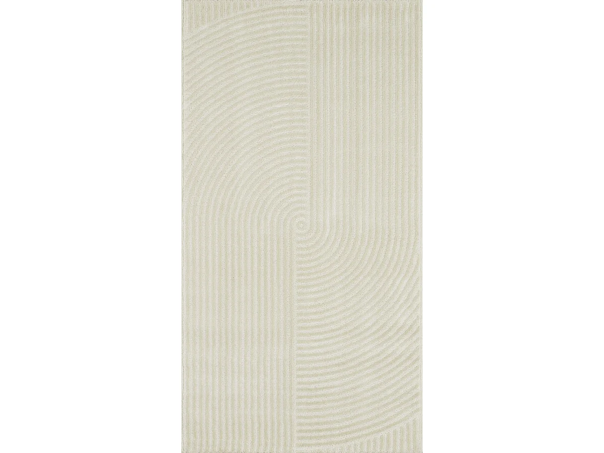 Tapis de salon - Crème - Graphique - Bianca - 80x150 cm