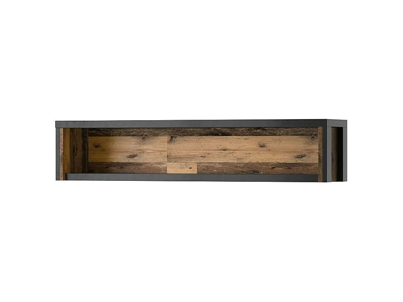 Étagère WINDSOR – 120 cm – Gris anthracite et chêne foncé – Design moderne et élégant