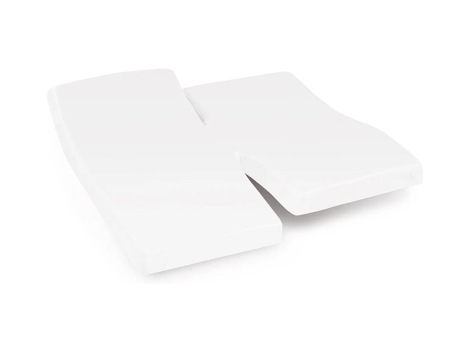 Protège matelas imperméable 2x90x190 cm lit articulé TPR bonnet 30cm ARNON molleton coton contrecollé polyuréthane