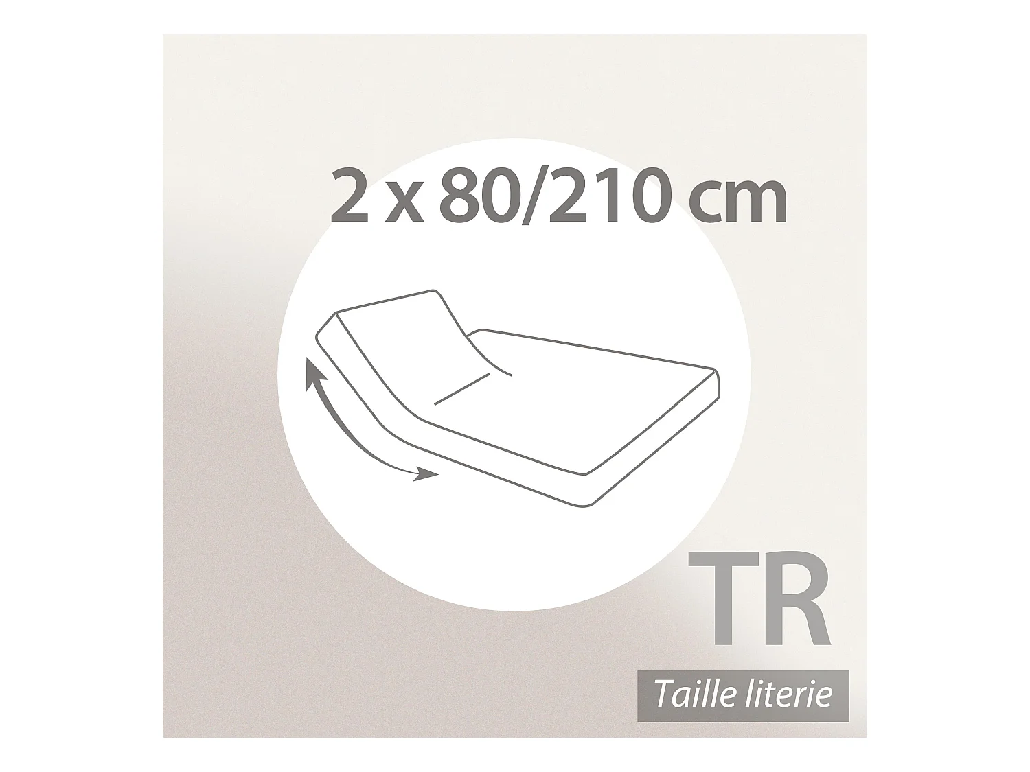 Protège matelas imperméable 2x80x210 ANTONY Spécial lit articulé TR Molleton enduction acrylique Bonnet 40cm