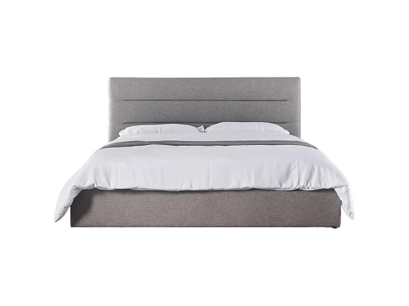 Lit SIENNE – 140x200 cm coloris gris avec sommier inclus