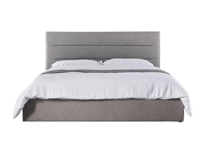 Colección de cama SIENA - Color gris - 140x200cm - Somier incluido