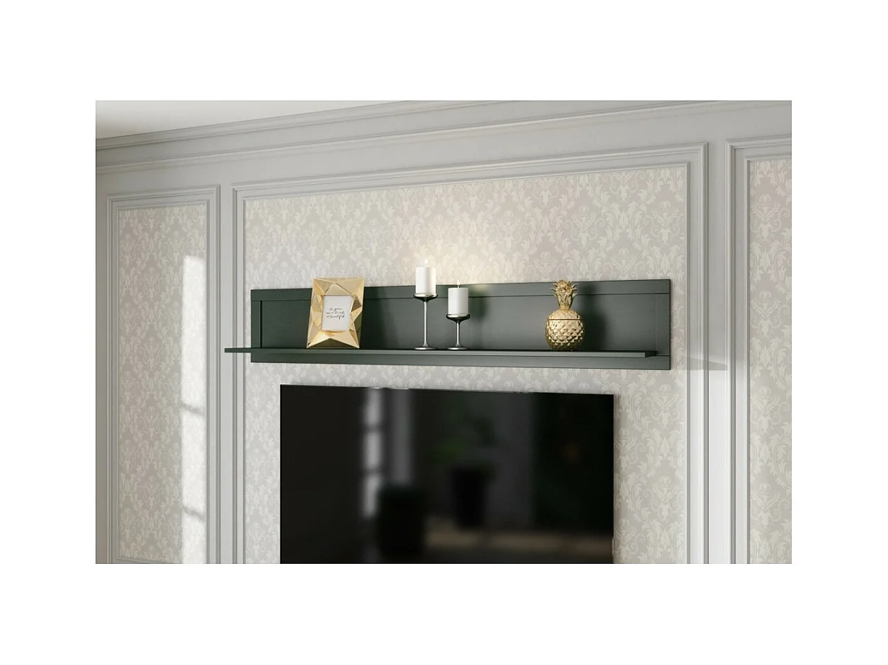 Estante de pared ASSIA – 180 cm – Verde – Estilo clásico chic
