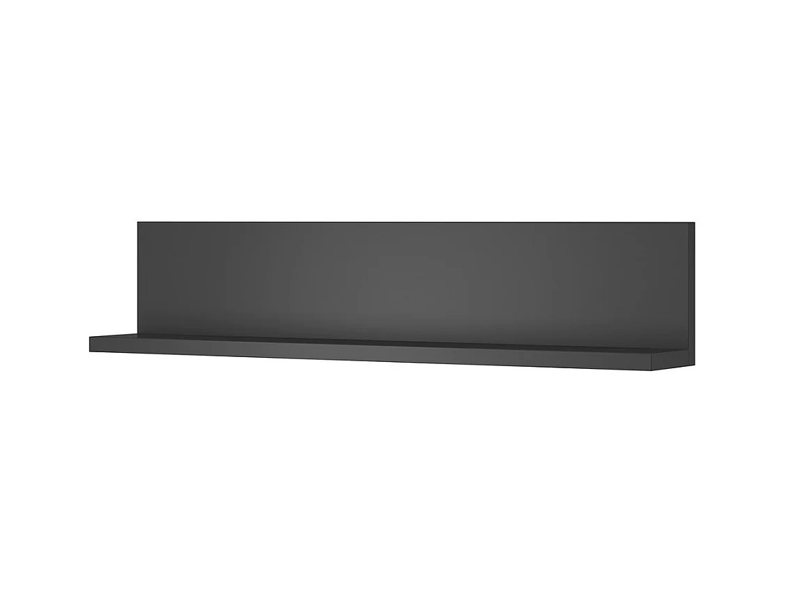 Prateleira de parede design 150cm Cor antracite. Coleção BERGAME.