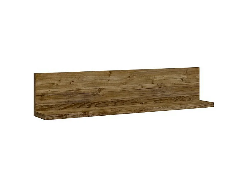 Wandplank design 150cm Donkereikenkleur. Collectie BERGAMO.