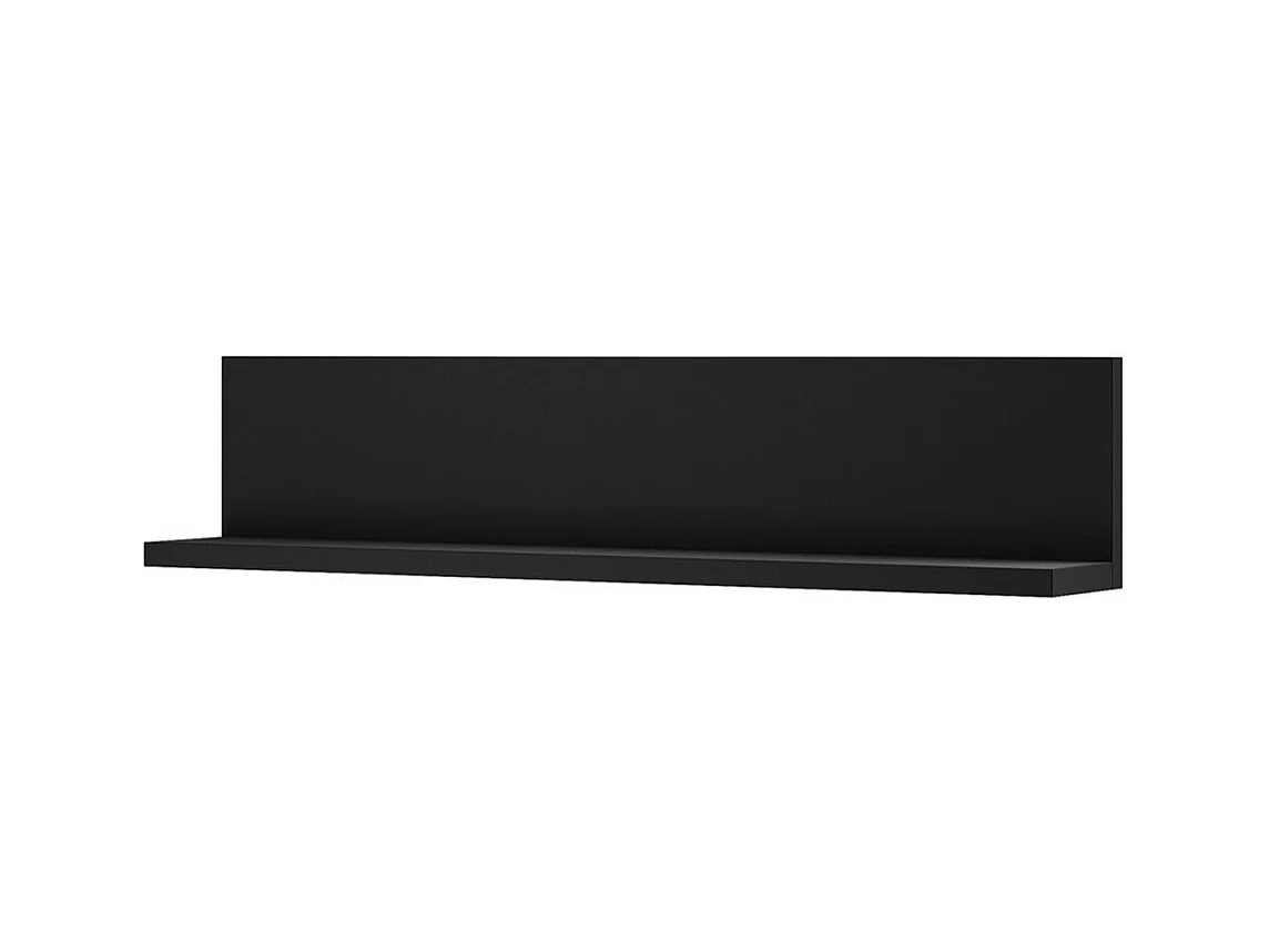 Étagère murale BERGAME – 150 cm coloris noir super mat