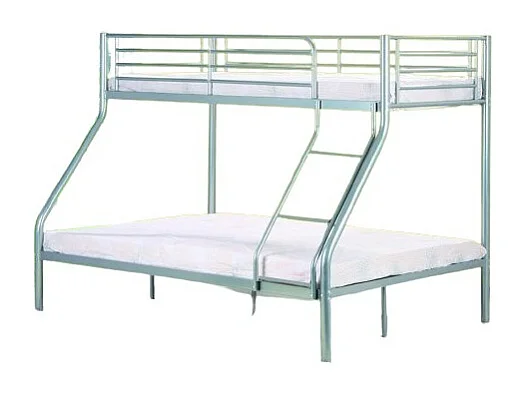 Metall-Etagenbett 3 Plätze, Kollektion NICOLAS. Ideal für kleine Räume.