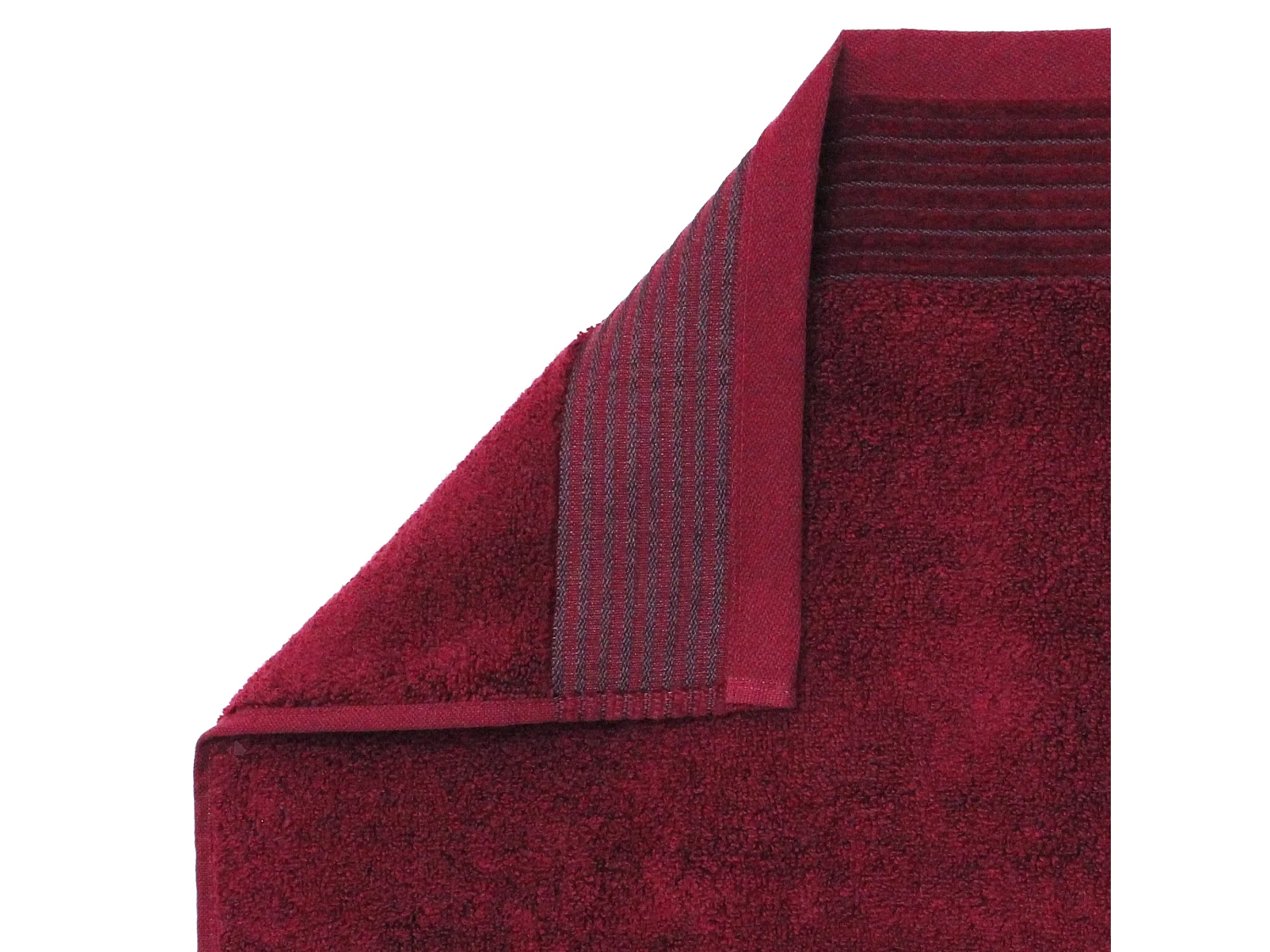 Serviette de toilette 50x100 cm JULIET Rouge bordeaux 520 g/m2