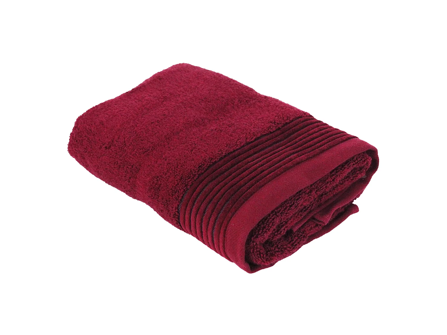 Serviette de toilette 50x100 cm JULIET Rouge bordeaux 520 g/m2