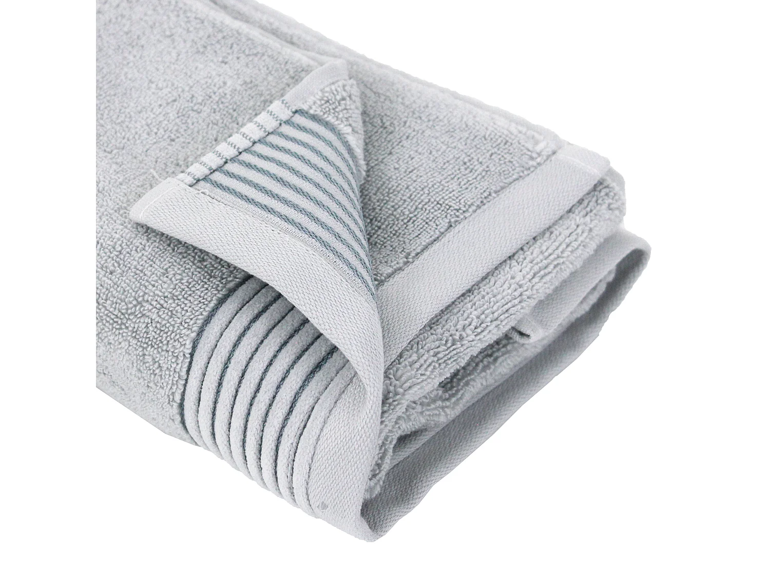 Serviette de toilette 50x100 cm JULIET Gris Argent 520 g/m2