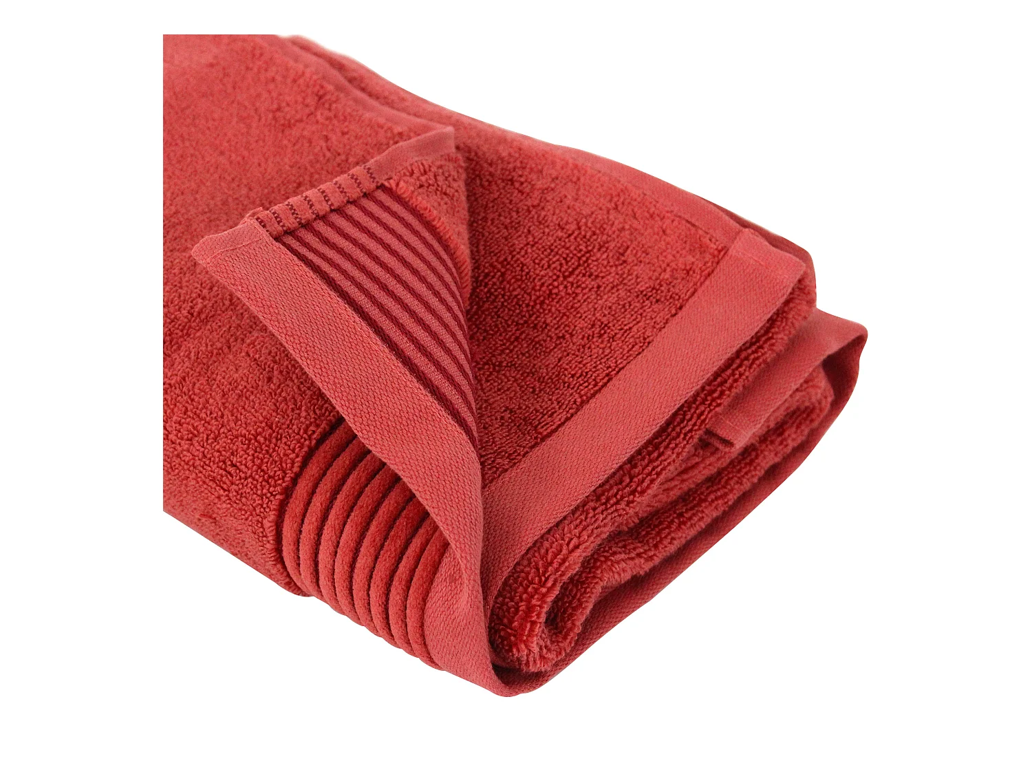 Serviette de toilette 50x100 cm JULIET Rouge Terracota 520 g/m2