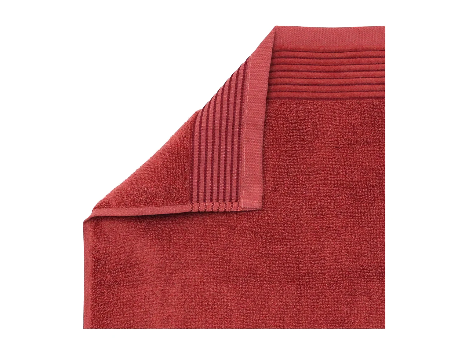 Serviette de toilette 50x100 cm JULIET Rouge Terracota 520 g/m2