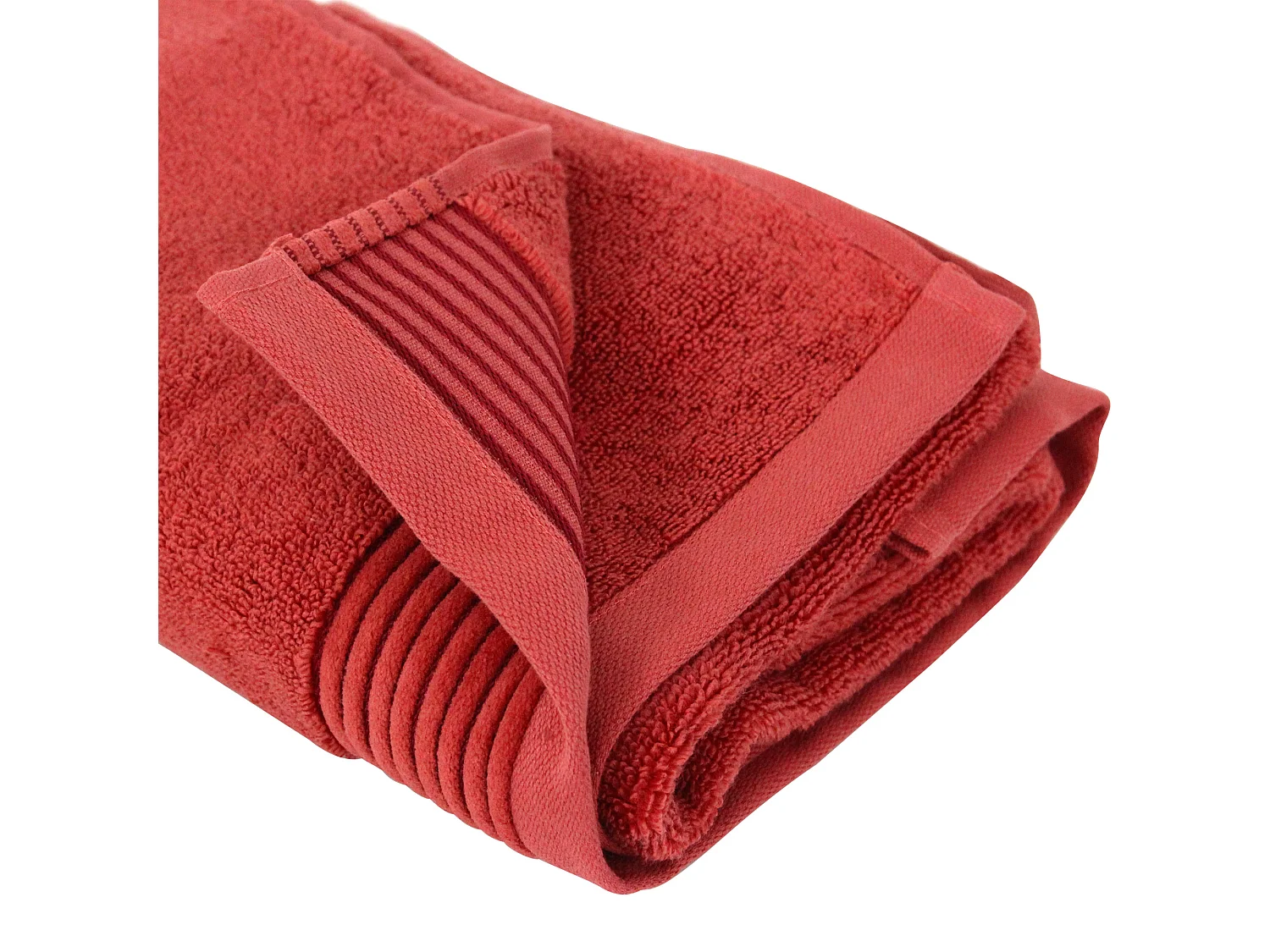 Serviette de toilette 50x100 cm JULIET Rouge Terracota 520 g/m2