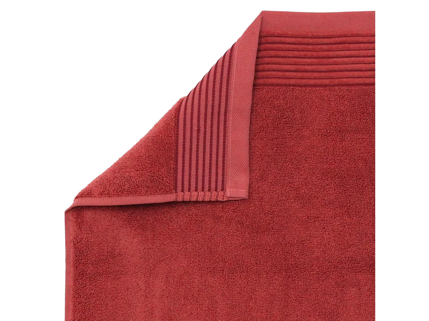 Serviette de toilette 50x100 cm JULIET Rouge Terracota 520 g/m2