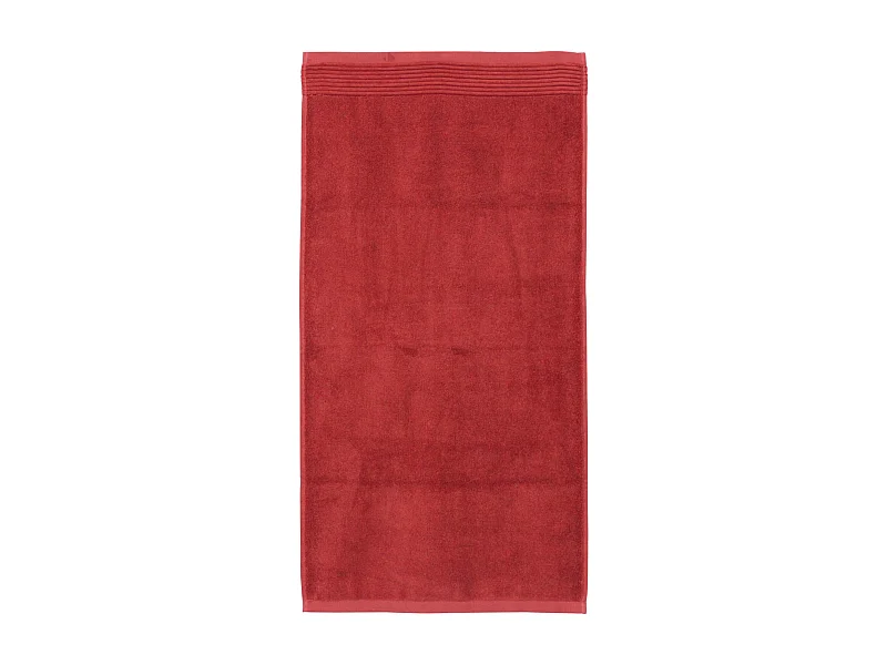 Serviette de toilette 50x100 cm JULIET Rouge Terracota 520 g/m2
