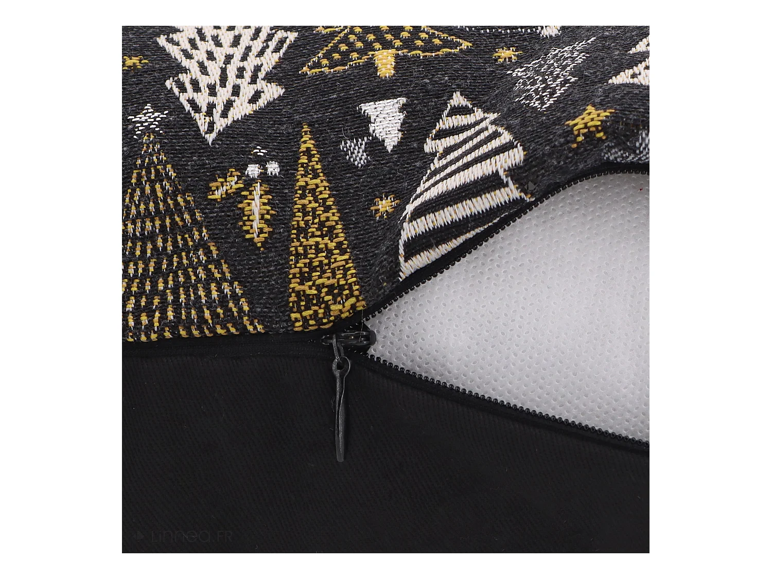 Housse de coussin 45x70 cm CELEBRATION Gris Graphite