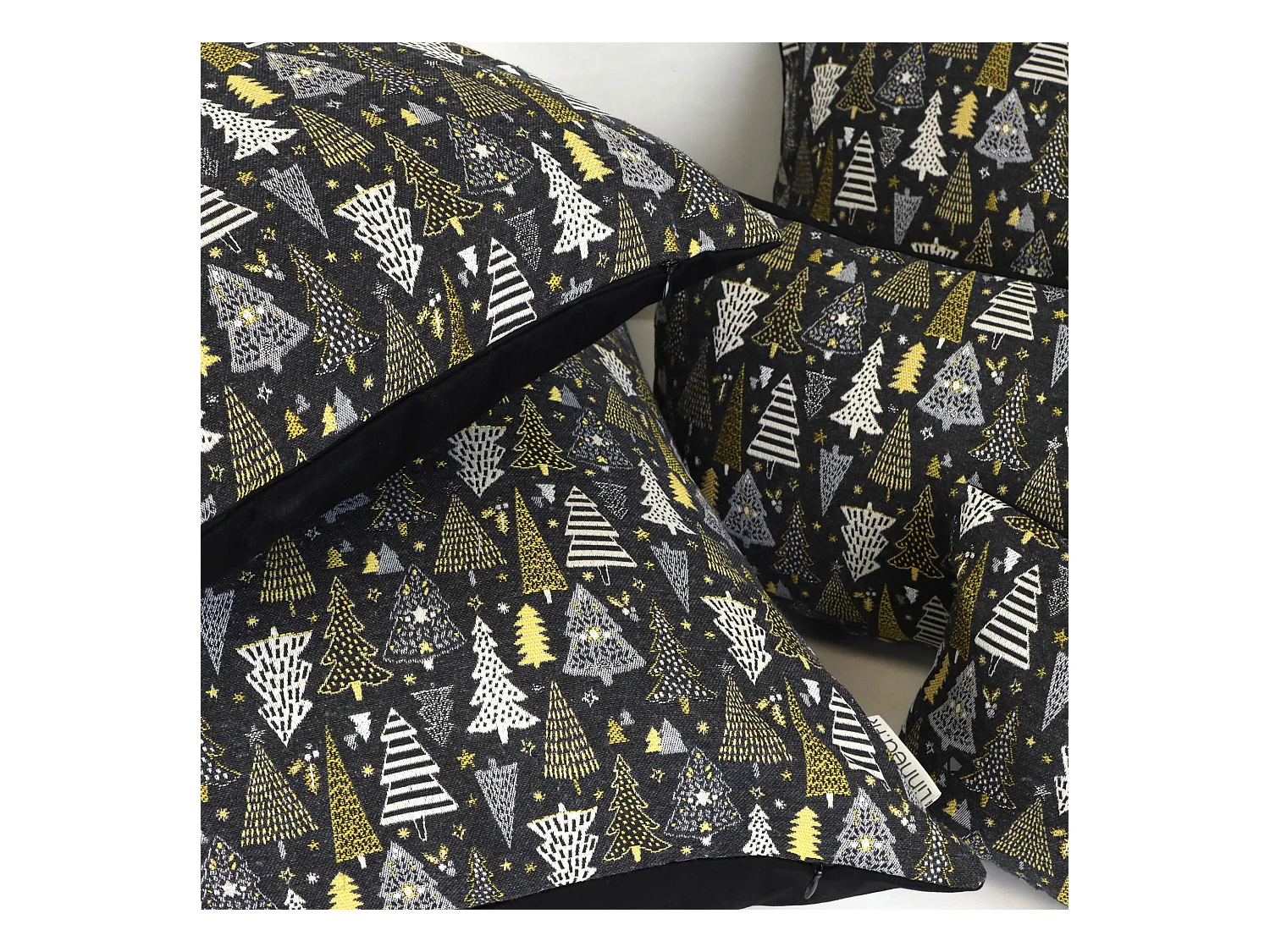 Housse de coussin 45x70 cm CELEBRATION Gris Graphite