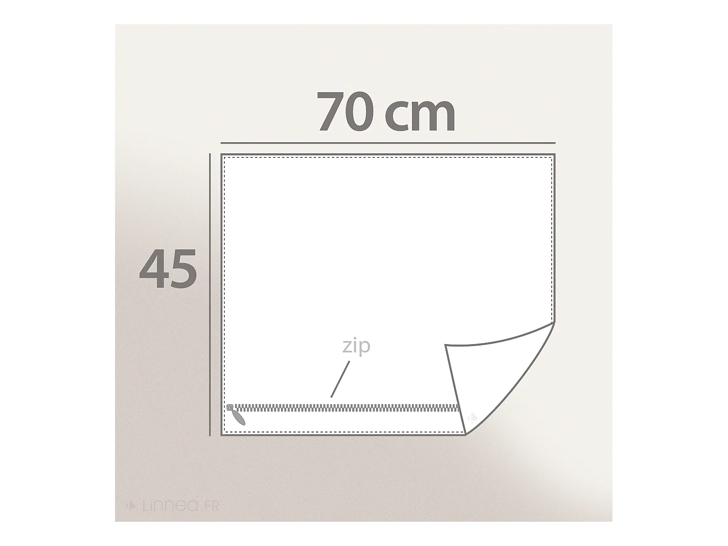 Housse de coussin 45x70 cm CELEBRATION Gris Graphite