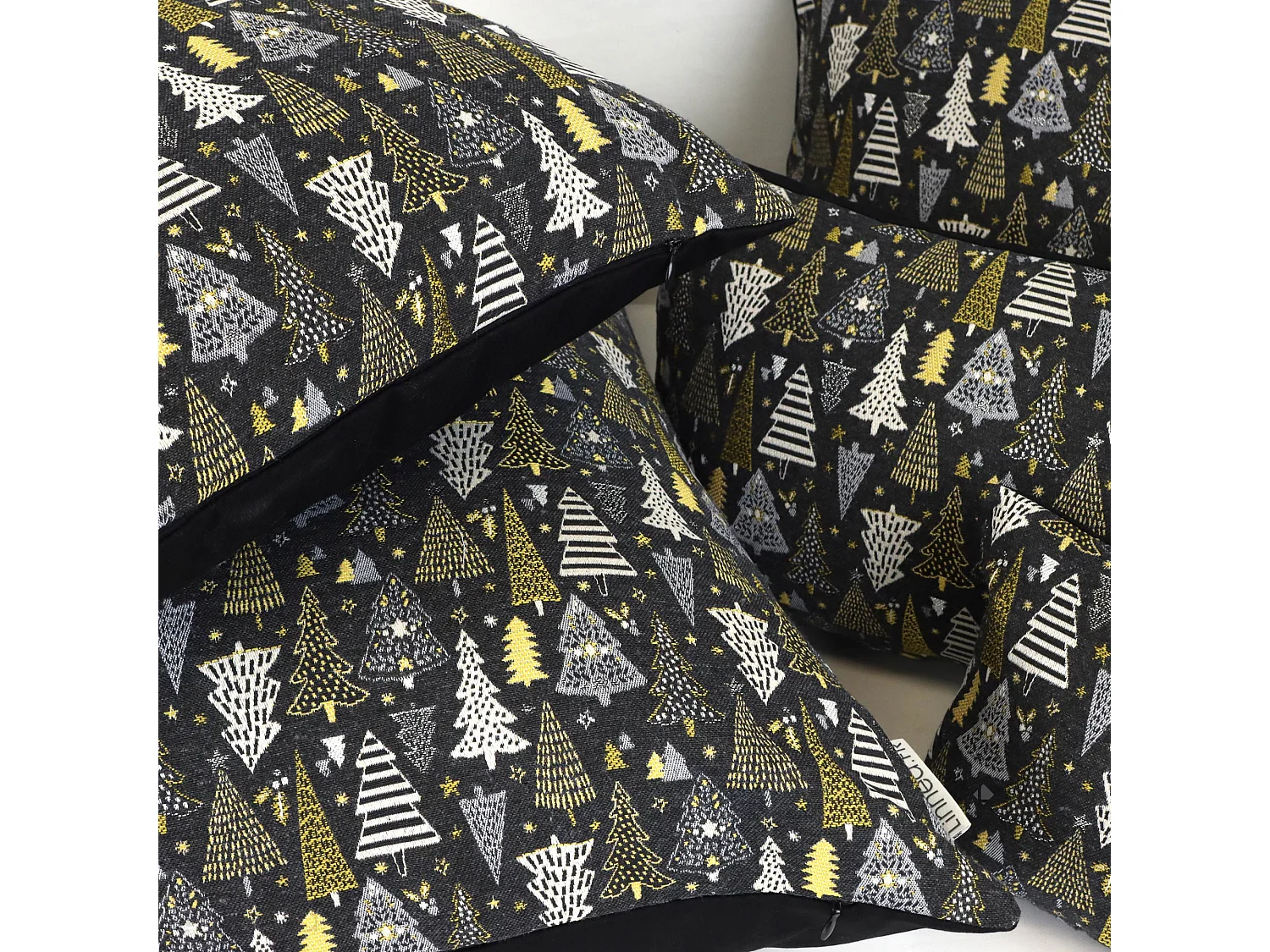 Housse de coussin 45x70 cm CELEBRATION Gris Graphite