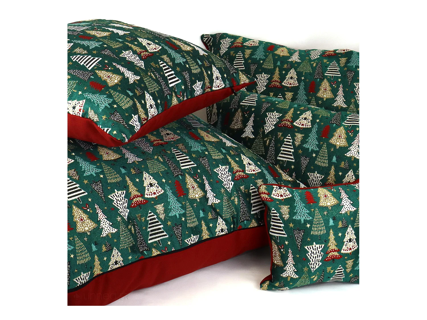 Housse de coussin 30x60 cm CELEBRATION Vert Epicea