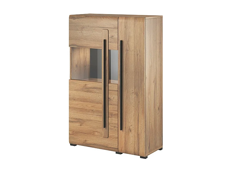 Designvitrine XL Kollektion BREDA. LED enthalten. Farbe Eiche.