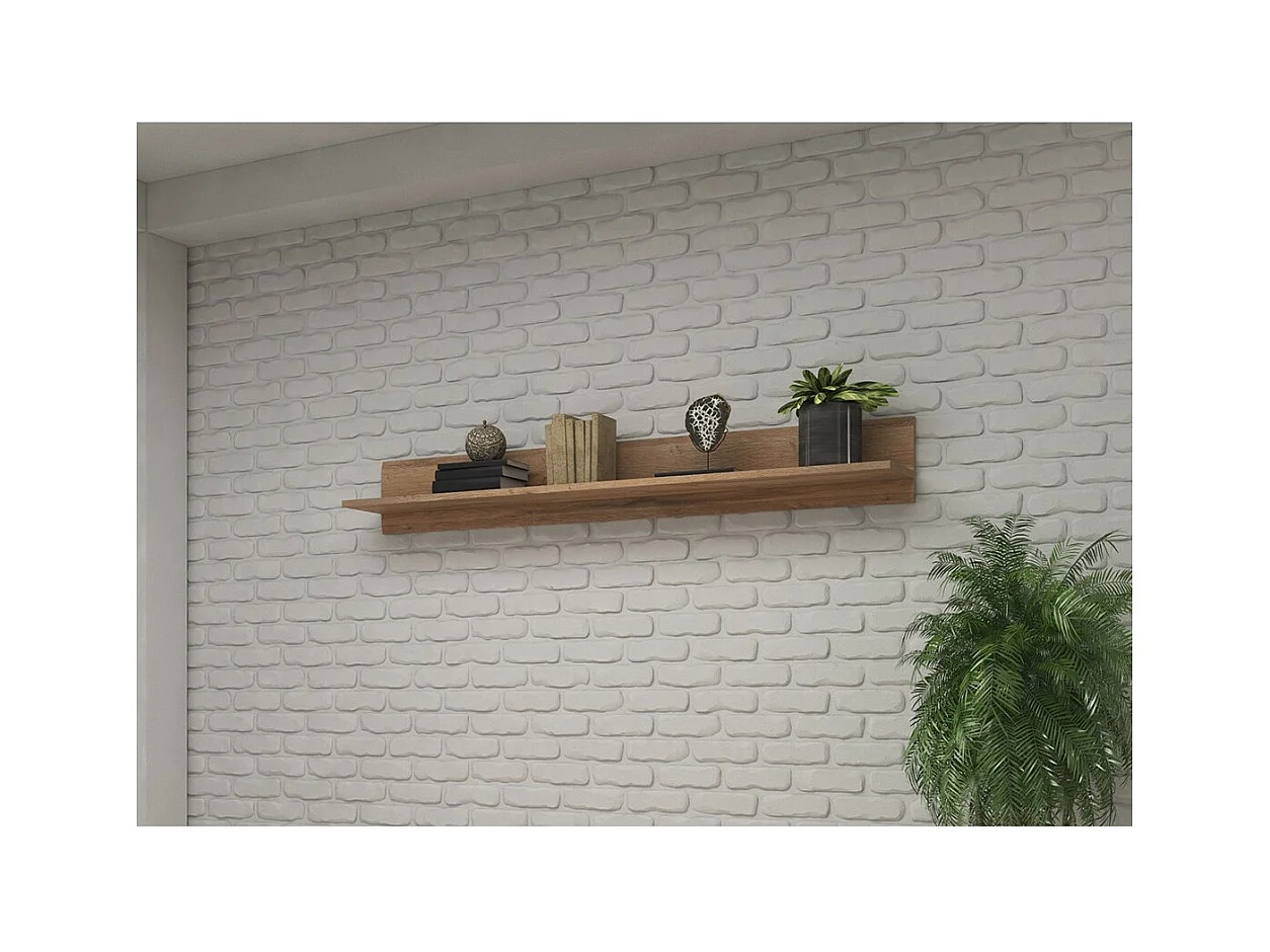 Wandregal Design 160cm Eichenfarbe. Kollektion BREDA.