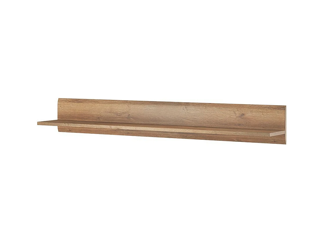 Wandplank design 160cm eikenkleur. Collectie BREDA.