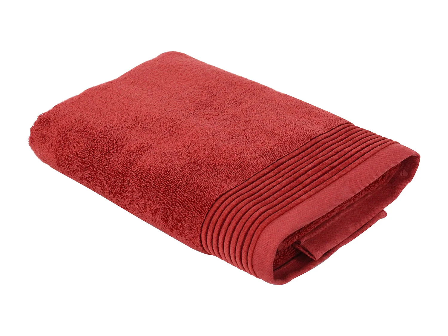 Drap de douche 70x140 cm JULIET Rouge Terracota 520 g/m2