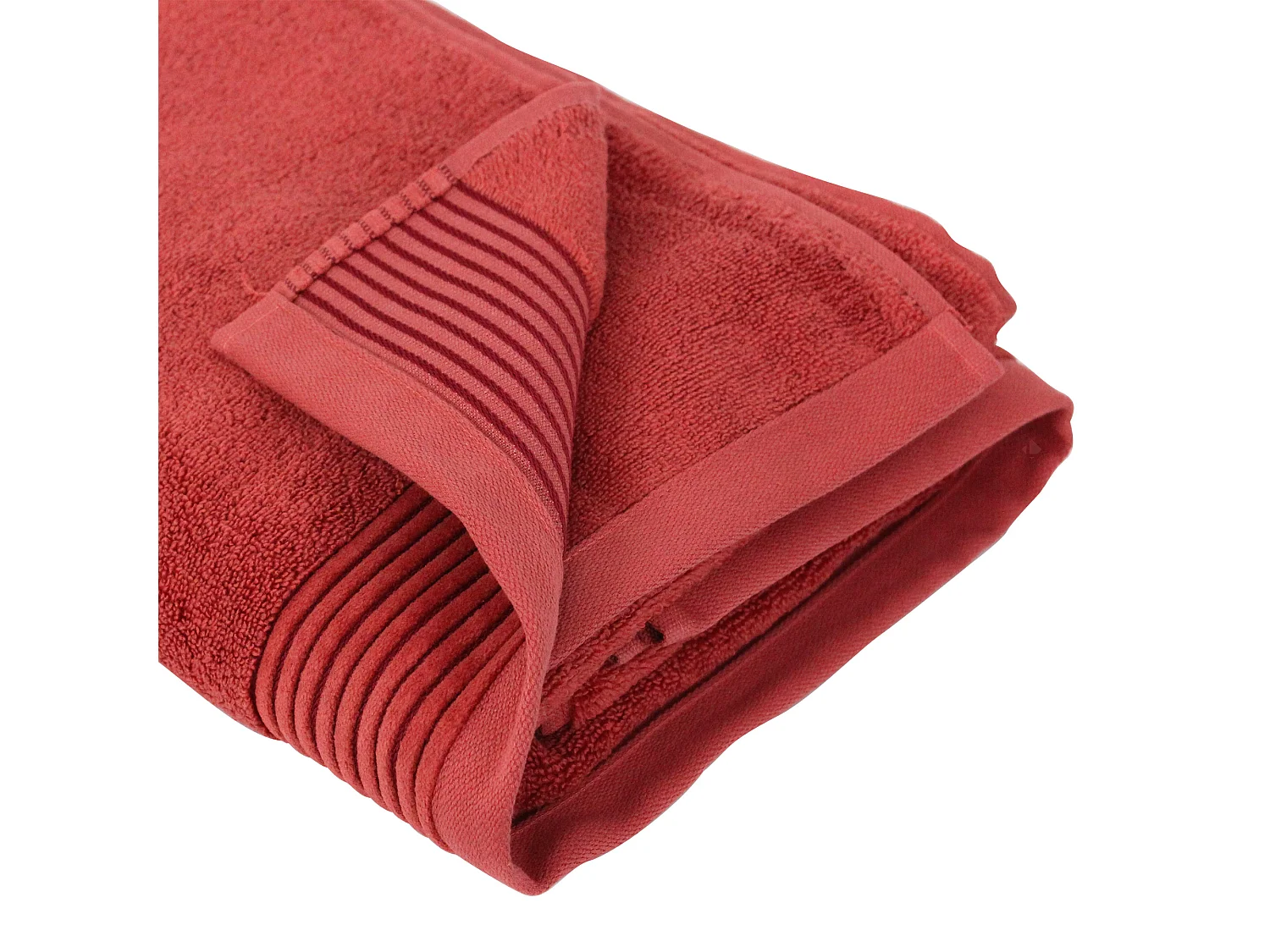 Drap de douche 70x140 cm JULIET Rouge Terracota 520 g/m2