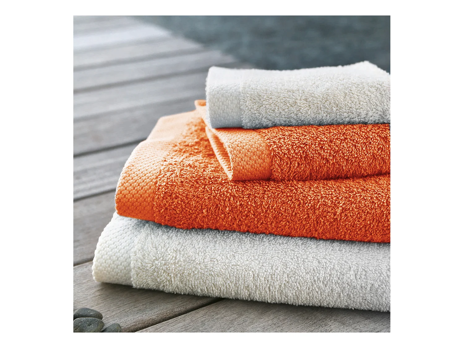 Drap de douche 70x140 cm PURE Orange Butane 550 g/m2