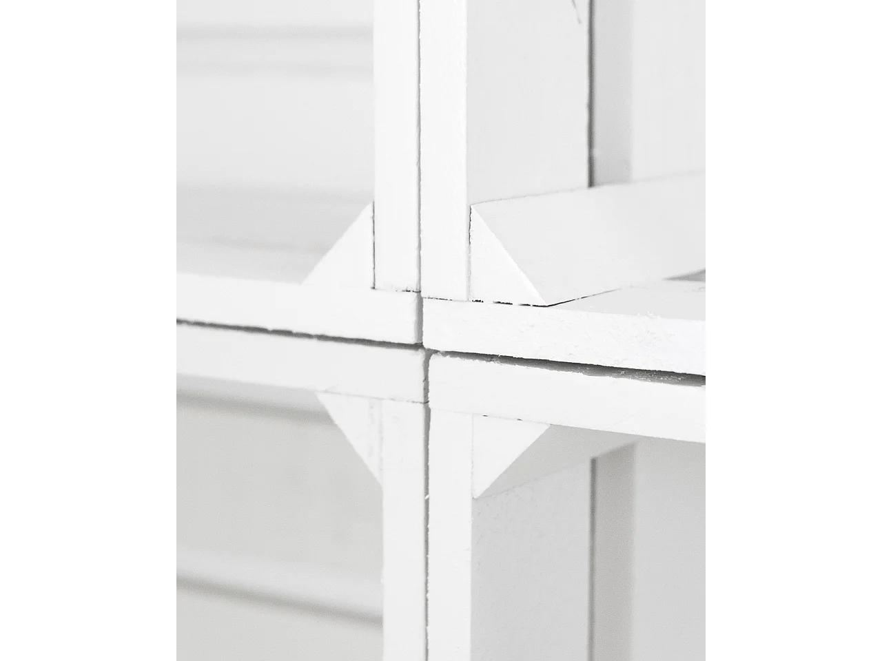 Pack 6 boîtes en bois de pin grandes blanches 49x25,5cm - BOX - DECOWOOD