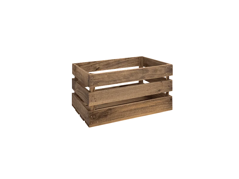 Boîte en bois de pin marron 49x25,5cm - BOX - DECOWOOD