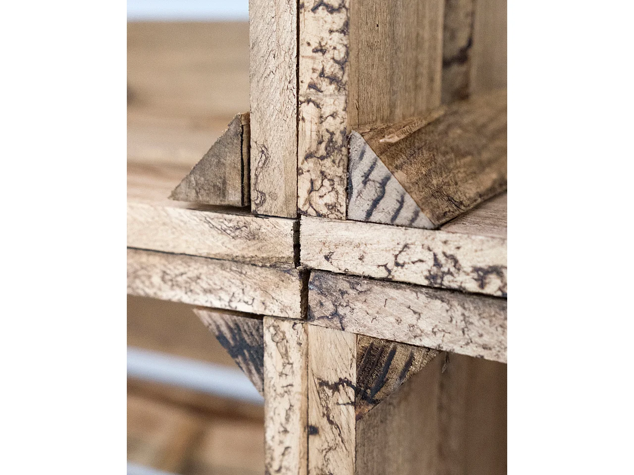 Pack 6 boîtes en bois de pin grandes vieillis 49x25,5cm - BOX - DECOWOOD