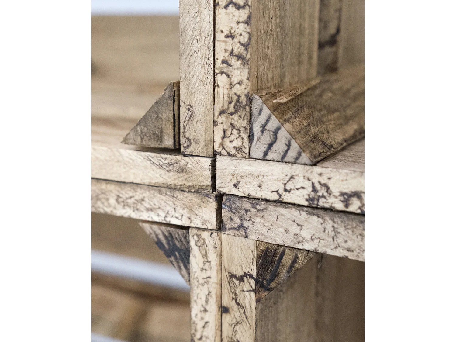 Pack 6 boîtes en bois de pin grandes vieillis 49x25,5cm - BOX - DECOWOOD